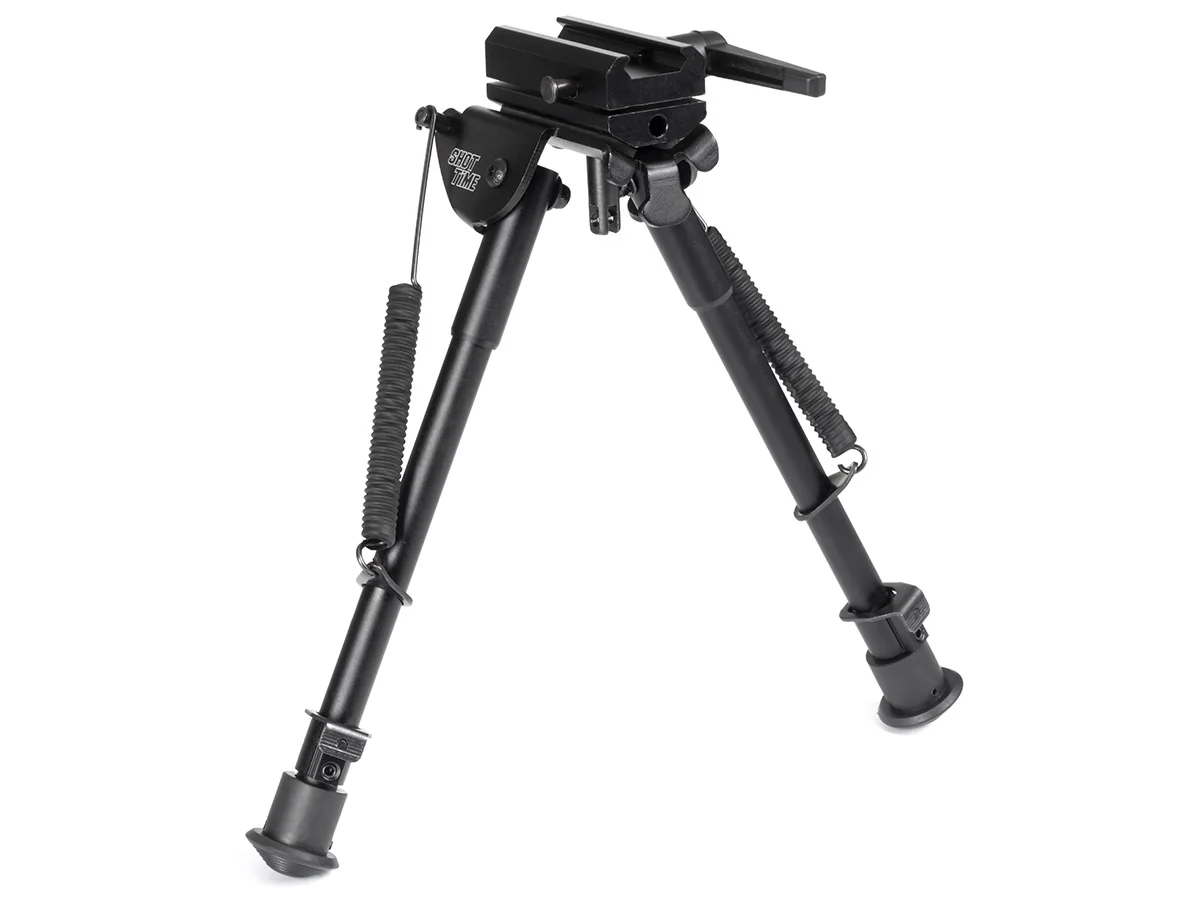 Сошки ShotTime на Weaver быстросъёмные поворотные H=23,5-36,5см