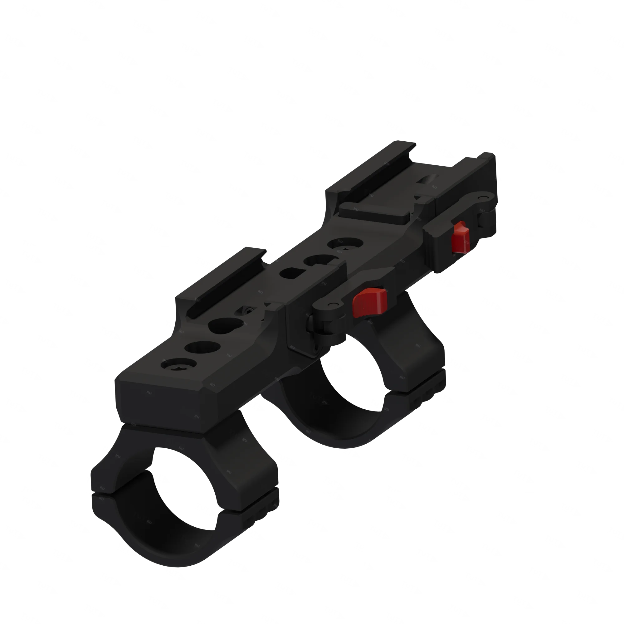 Быстросъёмный моноблочный кронштейн Aimpro на picatinny/weaver D30мм H36мм (AК)