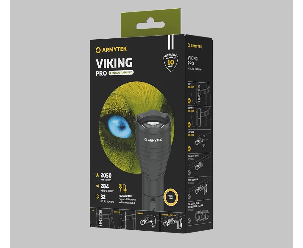 Фонарь ARMYTEK VIKING Pro Magnet USB White