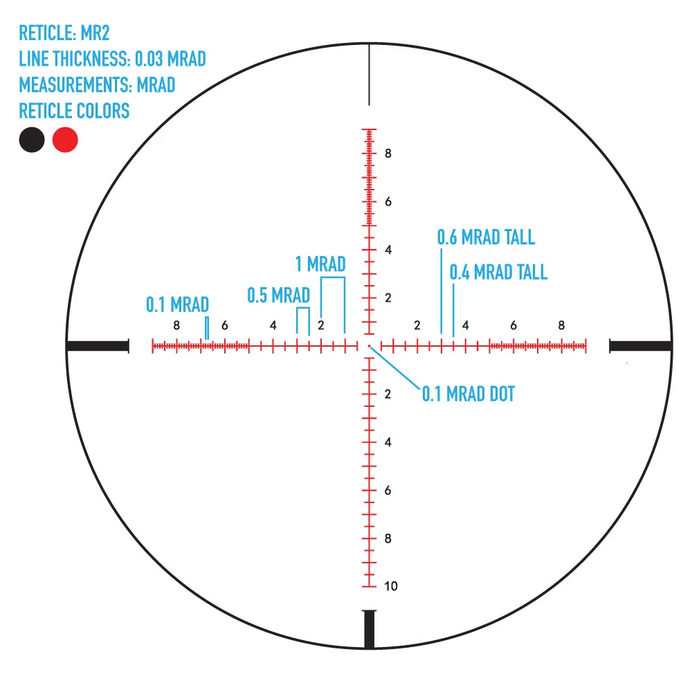 Прицел Sightmark Citadel 3-18X50, 30mm, сетка MR2, подсветка 11 ур. красная, SF параллакс, длина 330
