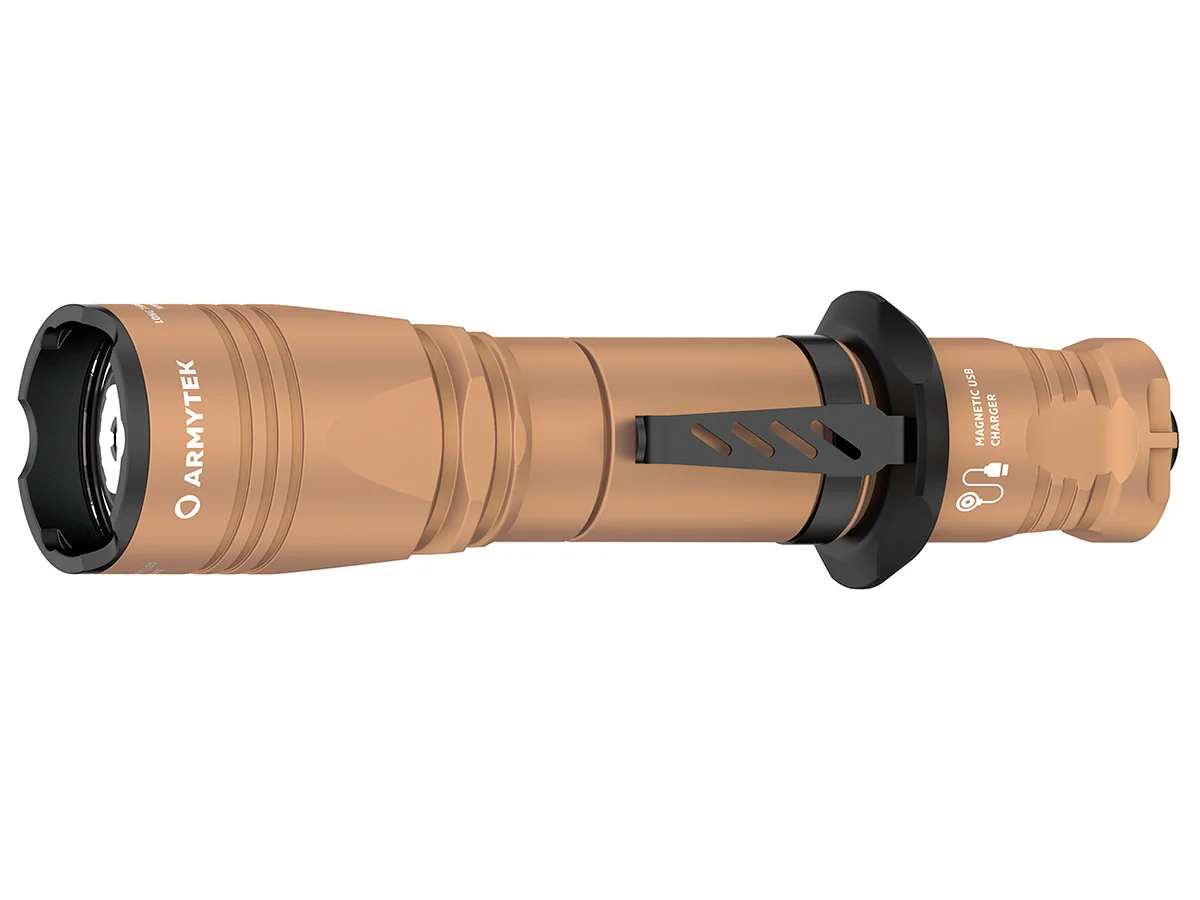 Фонарь ARMYTEK DOBERMANN PRO MAGNET USB SAND (Теплый свет)