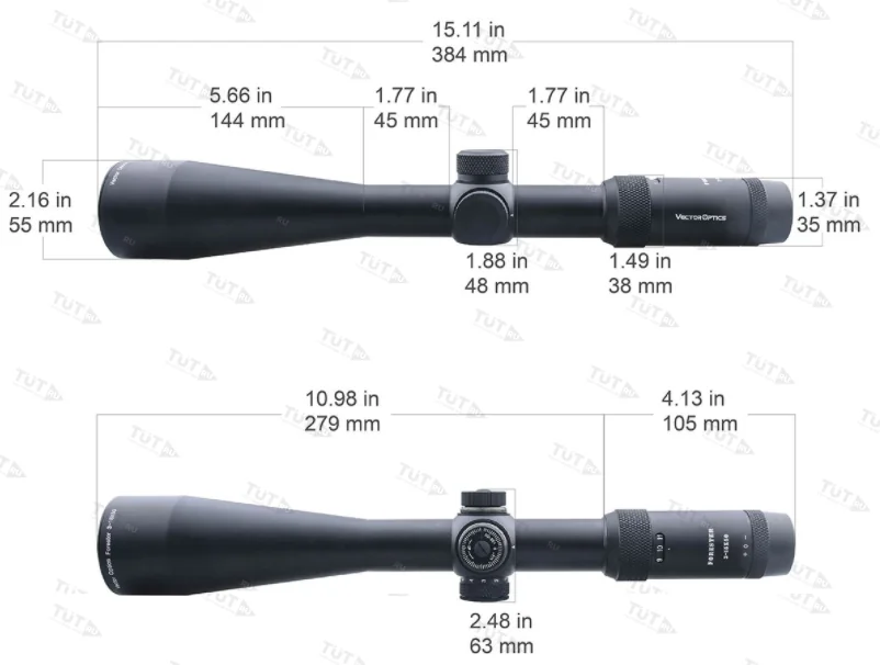 Прицел Vector Optics Forester 3-15x50 SFP (сетка VFD-2) с подсветкой
