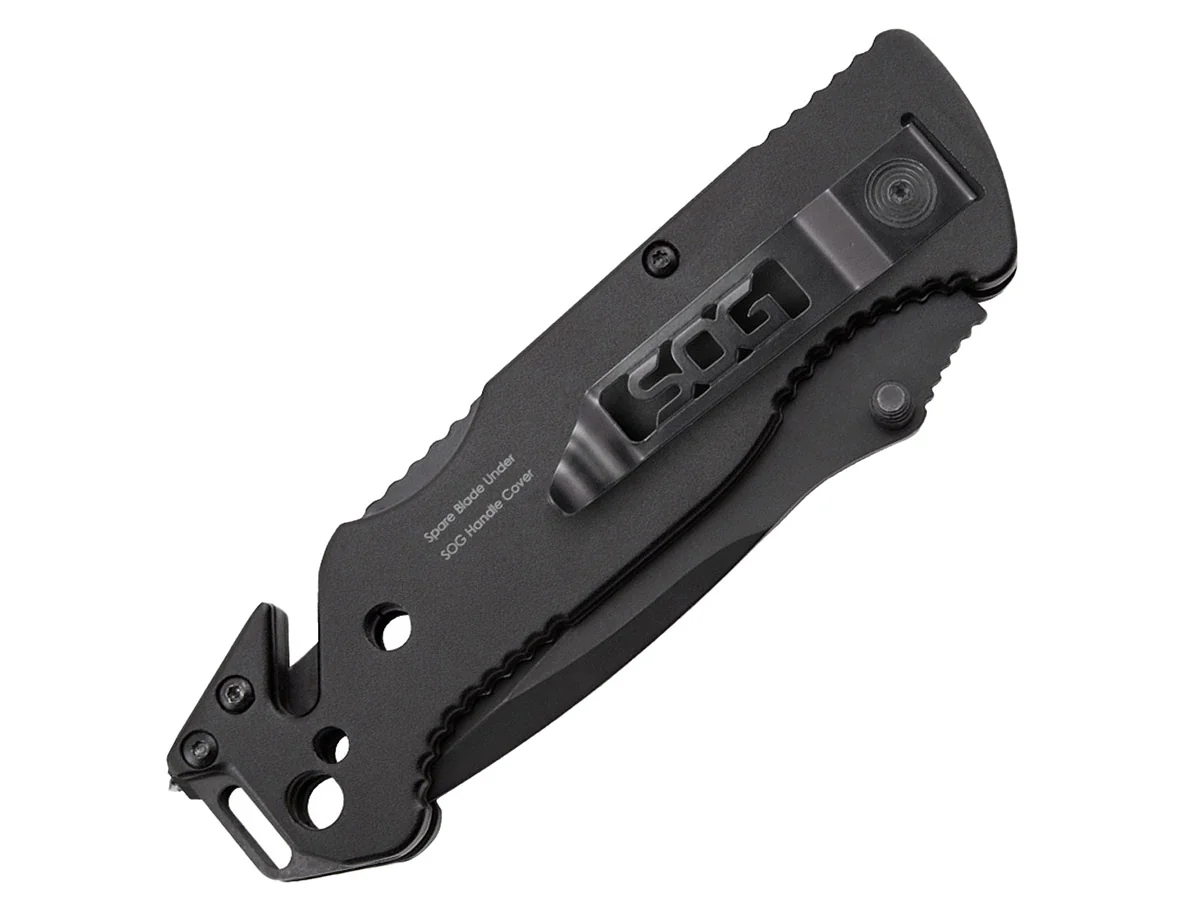 Нож складной SOG Escape Black, сталь 7Cr17MoV, рукоять алюминий, блистер