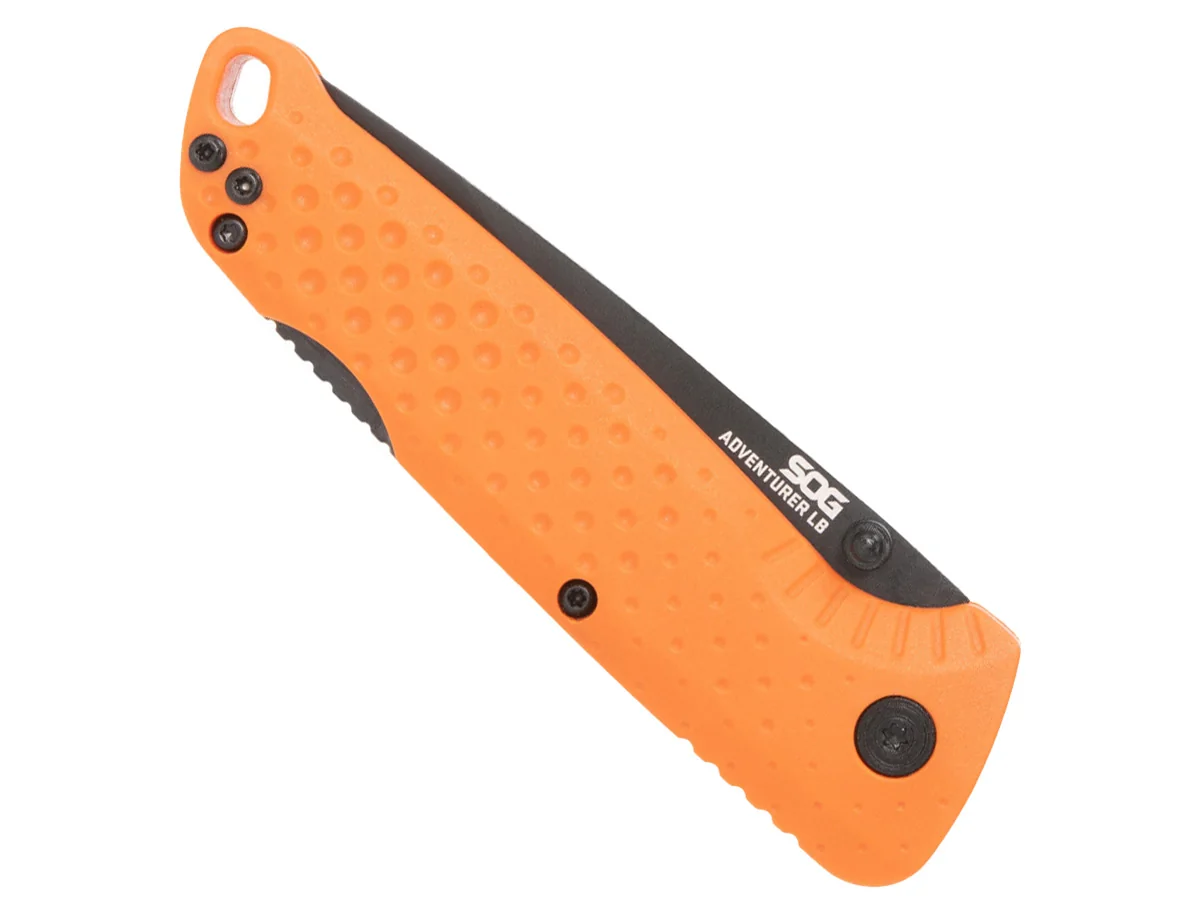 Нож складной SOG Adventurer LB Orange Black, сталь 5Cr15MoV, GRN, блистер