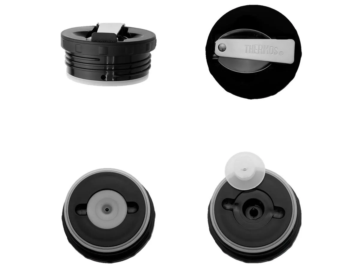 Термос для еды THERMOS KING SK-3000 MMB 0,47L, складная ложка, чёрный