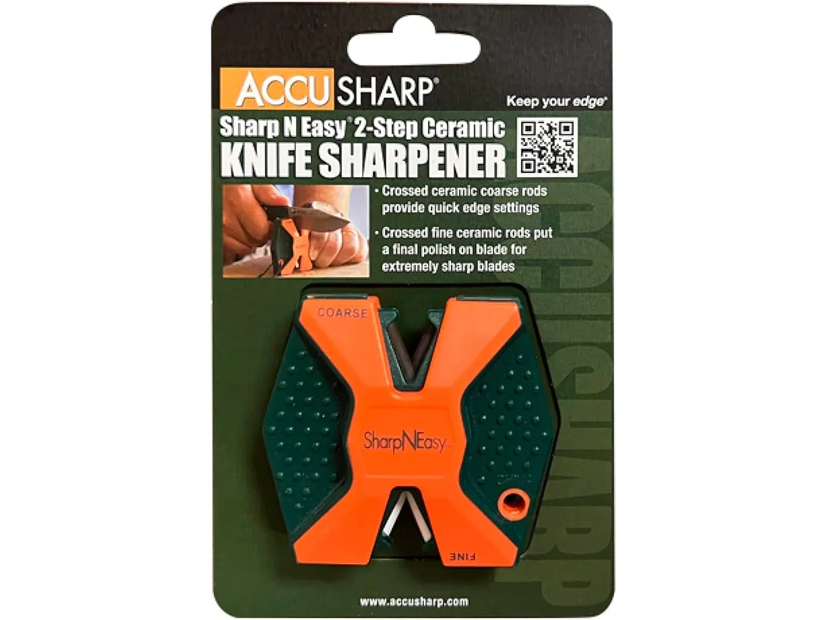 Точилка для ножей AccuSharp SharpNEasy 2-Step, оранжевый/зелёный