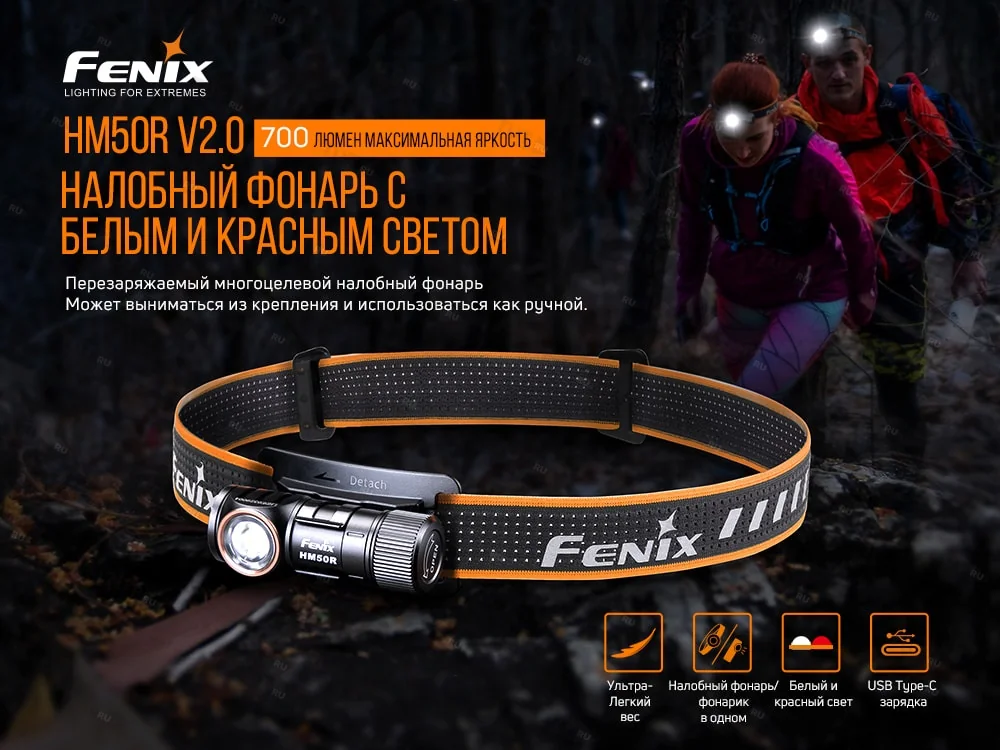 Налобный фонарь Fenix HM50R