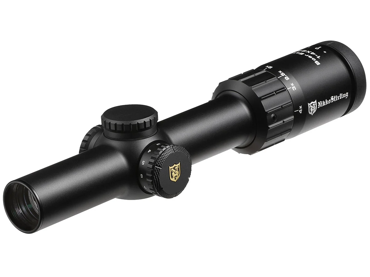 Оптический прицел Nikko Stirling серии BOAR EATER, 1-4x24, 30мм, гравир-ная сетка 4Dot extreme, подс