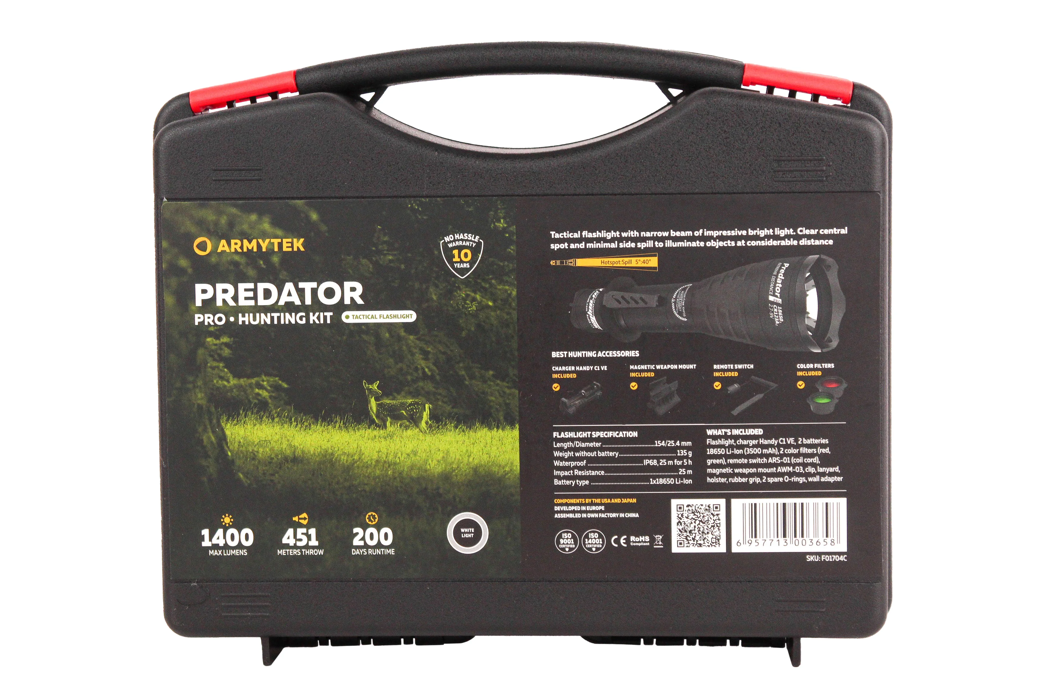 Фонарь ARMYTEK PREDATOR PRO HUNTING KIT (полный комплект)
