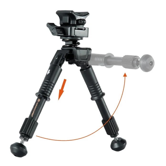 Сошки Vanguard EQUALIZER 1QS, складн.- длина 260(полн.),180(слож.), алюм., на антабку и Weaver