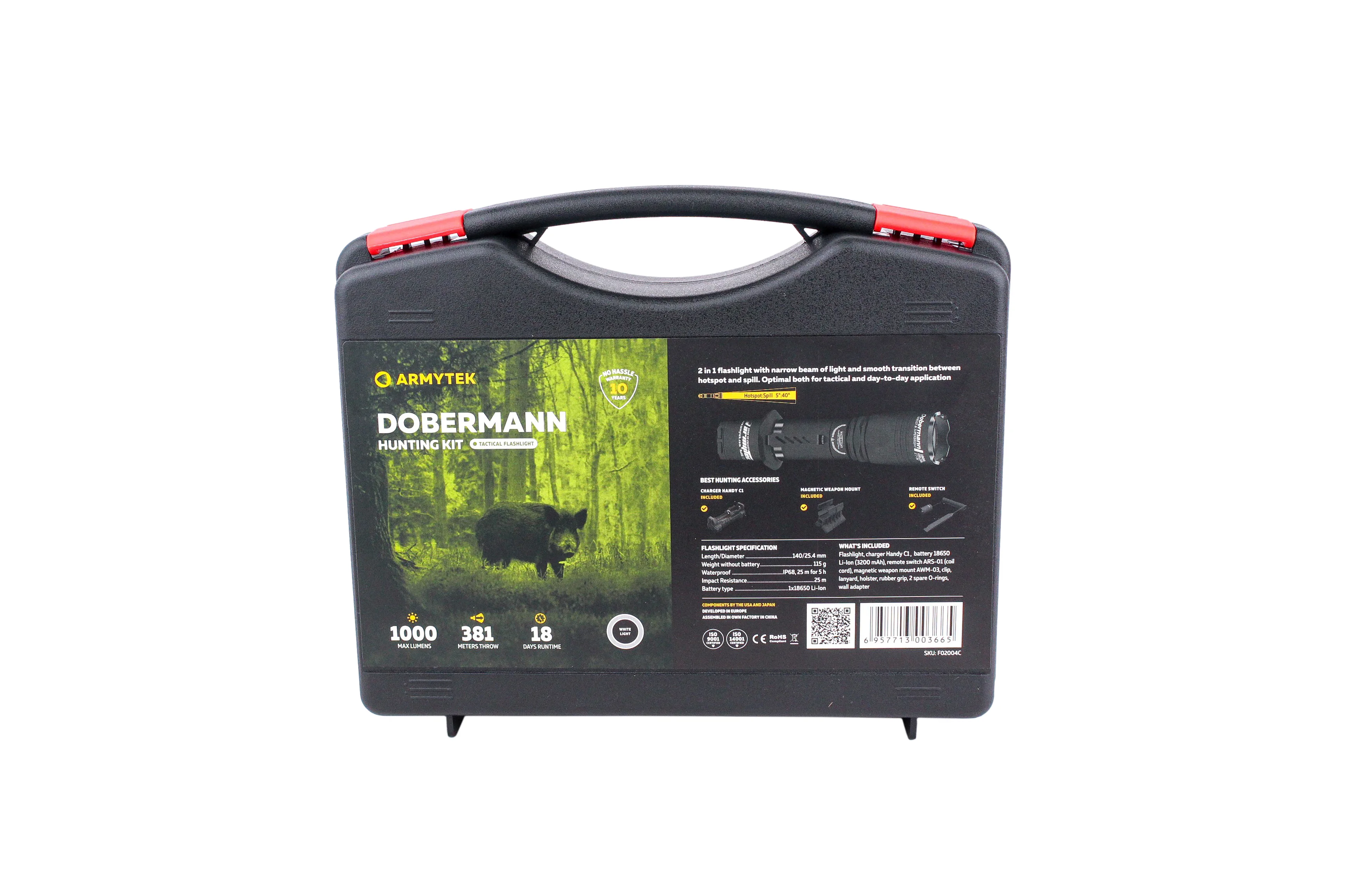 Фонарь ARMYTEK DOBERMANN HUNTING KIT (полный комплект)