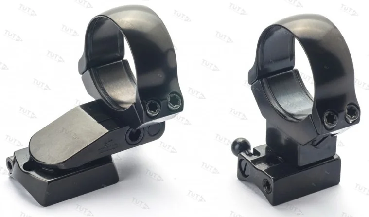 Поворотный кронштейн Rusan кольца 30мм на Zastava M70/Mauser 98 BH=19мм 0028-30-19