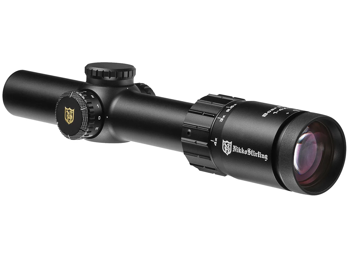 Оптический прицел Nikko Stirling серии BOAR EATER, 1-4x24, 30мм, гравир-ная сетка 4Dot extreme, подс