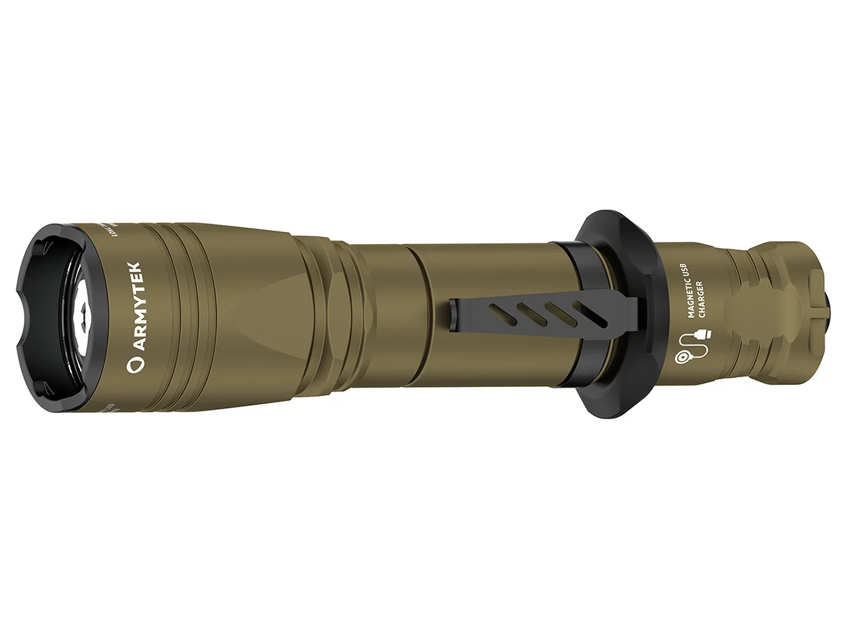 Фонарь ARMYTEK DOBERMANN PRO MAGNET USB OLIVE (Теплый свет)