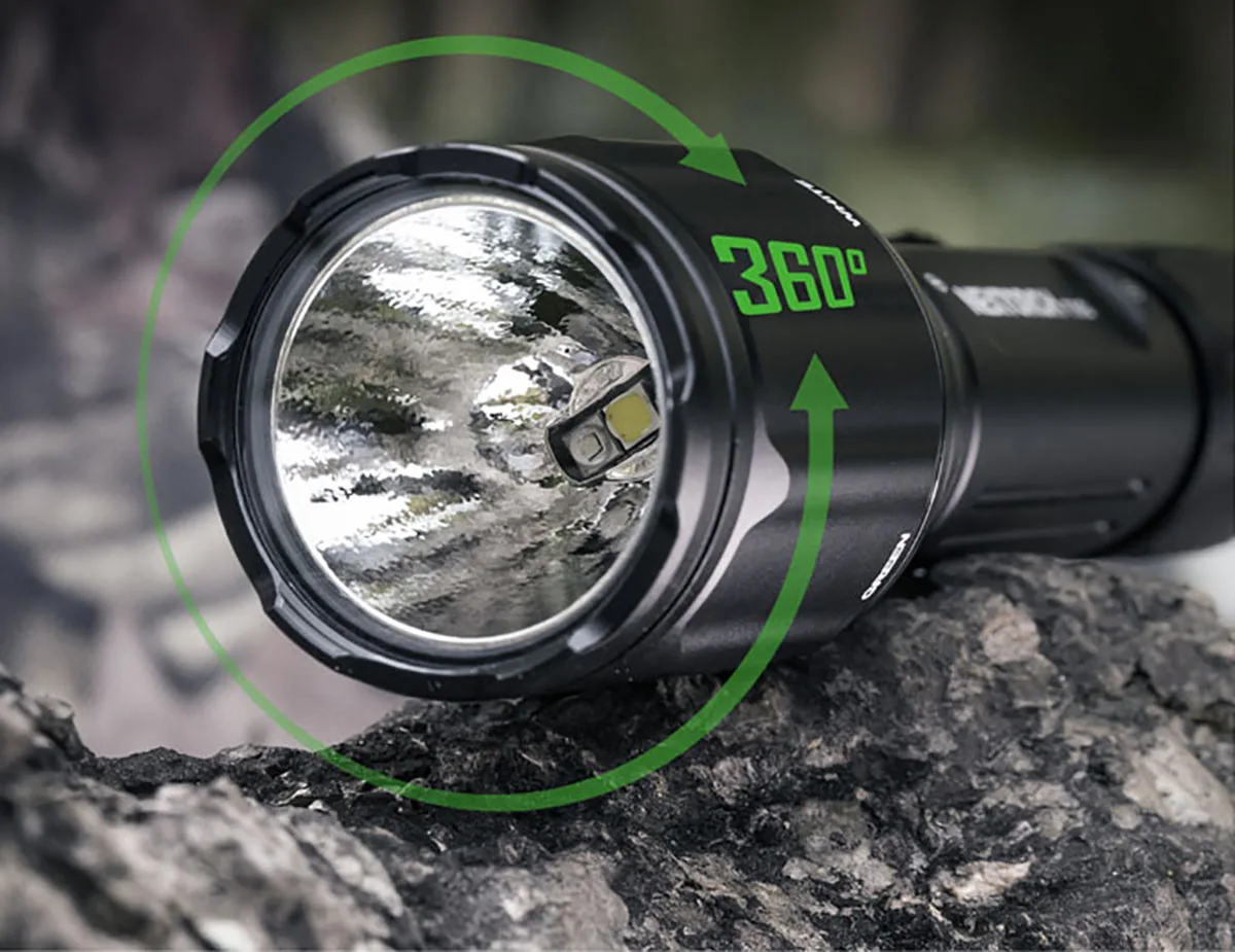 Фонарь Nextorch T5G v 2.0  комплект, 1200 люмен, белый/зелёный