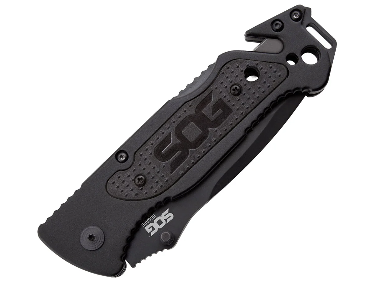 Нож складной SOG Escape Black, сталь 7Cr17MoV, рукоять алюминий, блистер