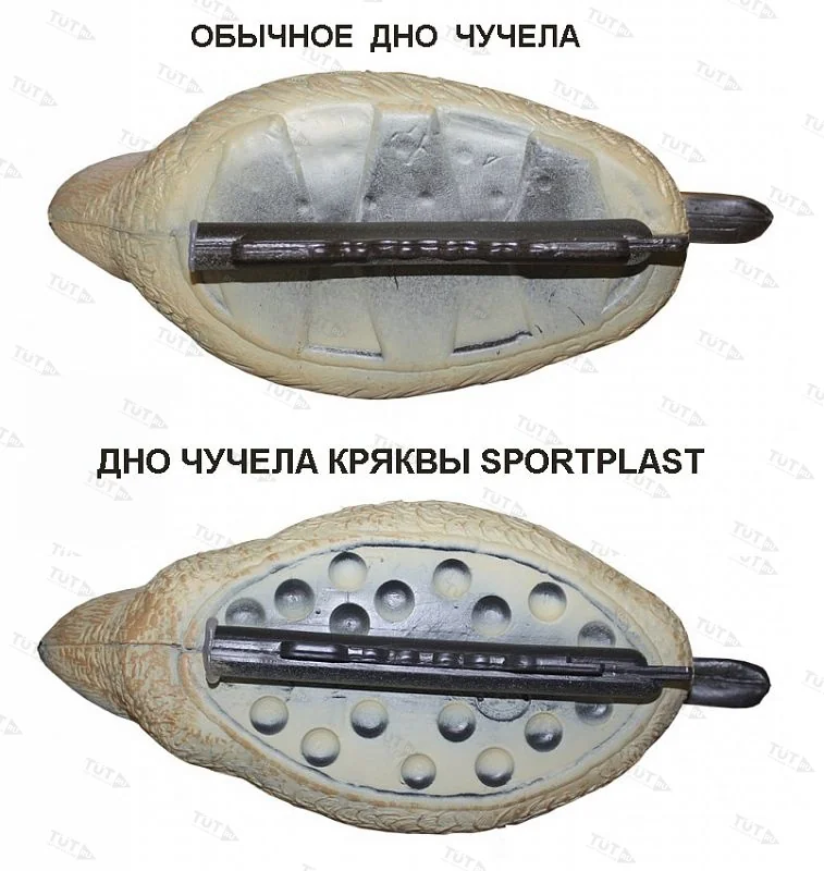 Чучело кряквы утка, плавающее, пластик, утяж.киль, реалистичн.окраска, 350гр.