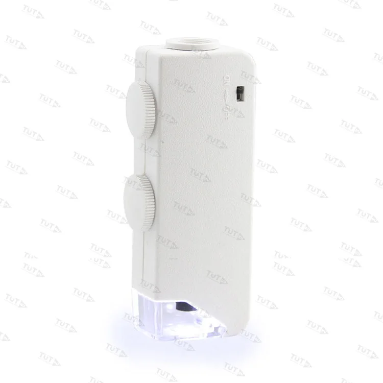 Мини-микроскоп 160х-200х, LED подсветка, футляр