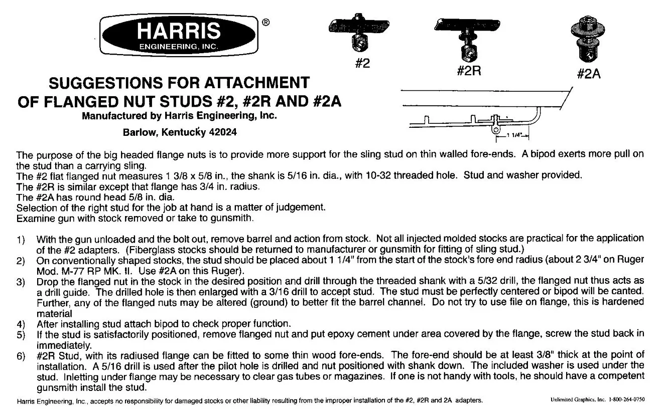 Адаптер №2A для сошек "Harris"